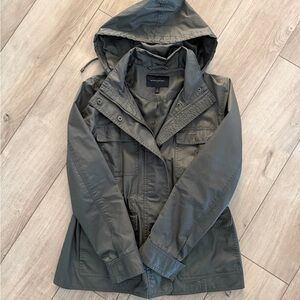 Banana Republic Olive Green Field Jacket with Hood